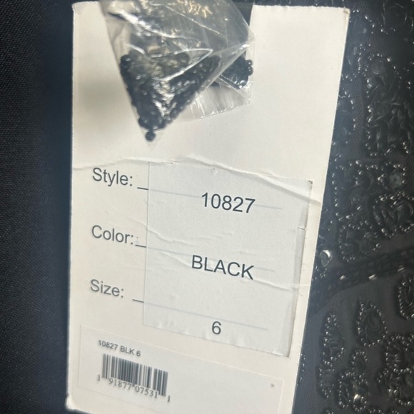 Mac Duggal 10827 NWT HAND BEADED FLOUNCE SLEEVE MIDI DRESS - Picture 11 of 14